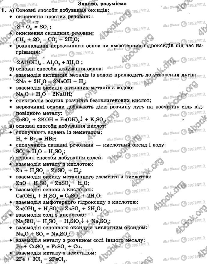 ГДЗ Химия 8 класс страница §.42 Зад.1